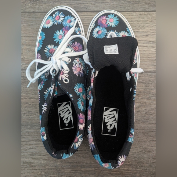 Vans Off the Wall Women's Doheny Lace Up Style Dark Floral Multicolor Black Sz 8 - Picture 5 of 7